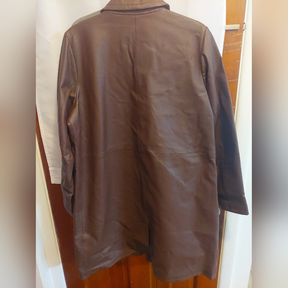 Centigrade Leather Jacket Large Brown - image 3
